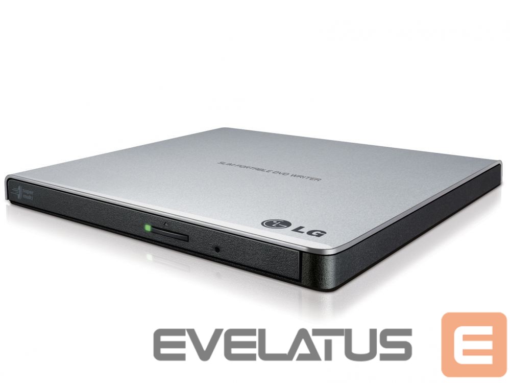 Server - Other Accessories H.L Data Storage Ultra Slim Portable DVD-Writer GP57ES40 Interface USB 2.0, DVD±R/RW, CD read speed 24 x, CD write speed 24 x, Silver, Desktop/Notebook
