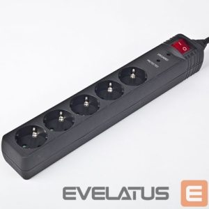 Circuit breaker EnerGenie  Surge Protector SPG5-C-15/ 4.5 m/ 5 Sockets/ Black 