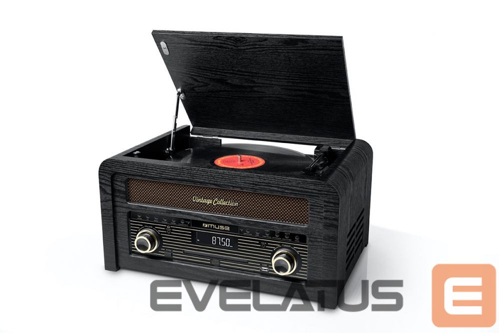 Record players Muse Turntable micro system MT-115W USB port, Bluetooth, CD player, Wireless connection, AUX in, FM radio,