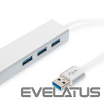 Cable Digitus  3-port USB Hub and Gigabit LAN adapter 	DA-70250-1 