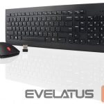 Computer keyboard Lenovo  Wireless Combo Keyboard & Mouse 510 2.4 GHz Wireless via Nano USB, Keyboard layout English, Black 