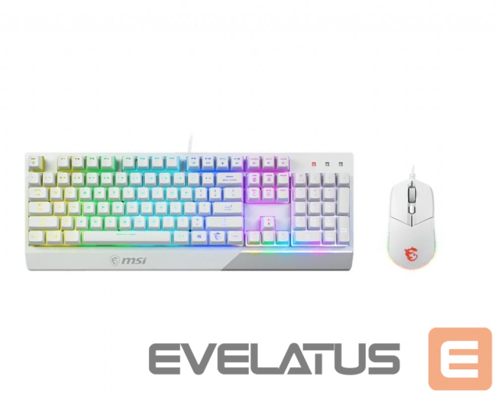 Computer keyboard MSI KEYBOARD +MOUSE/VIGOR GK30 COMBO WHITE US