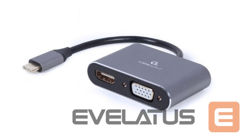 Modules and transceivers Gembird I/O ADAPTER USB-C TO HDMI/VGA/A-USB3C-HDMIVGA-01