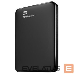 Hard drive HDD Western Digital  External HDD||Elements Portable|2TB|USB 3.0|Colour Black|WDBU6Y0020BBK-WESN 