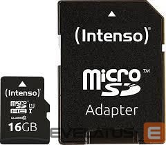 Other Computer Accessory Intenso  MEMORY MICRO SDHC 16GB UHS-I/W/ADAPTER 3423470 