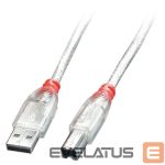 Cable LINDY  CABLE USB2 A-B 2M/TRANSPARENT 41753 