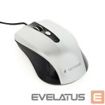 Computer mouse Gembird  MOUSE USB OPTICAL BLACK/SILVER/MUS-4B-01-BS 