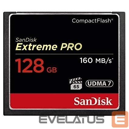 Other Computer Accessory SANDISK BY WESTERN DIGITAL MEMORY COMPACT FLASH 128GB/SDCFXPS-128G-X46 SANDISK