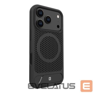 Back panel cover Evelatus Apple iPhone 17 Pro Premium Case Magsafe With Stand Plastic Black