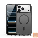 Back panel cover Dux Ducis Apple iPhone 17 Pro YIND PC+TPU Case with MagSafe Black