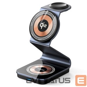 Wireless charger Duzzona  W21 3-in-1 15W Wireless Charging Stand Phone Earphone Watch Charger (Qi2 Certified) Transparent