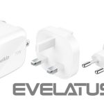 Adapter Belkin  BOOSTCHARGE 70w 2C1A Wall Charger with interchangable plug tips UK, EU, US White