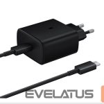 Adapter Samsung  EP-TA845EBE + EP-DW767JBE Samsung 45W Travel Charger + USB-C/USB-C Data Cable Black (OOB Bulk) Black