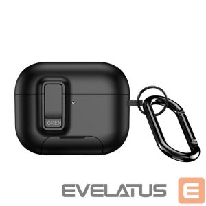Headphone case Dux Ducis Apple AirPods Pro 3 PECQ Series PC+TPU Cover with Hook Black