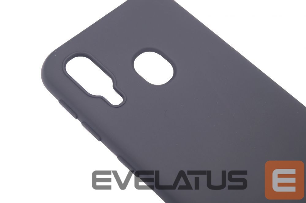 Back panel cover Evelatus Samsung Galaxy A40 Nano Silicone Case Soft Touch TPU Black