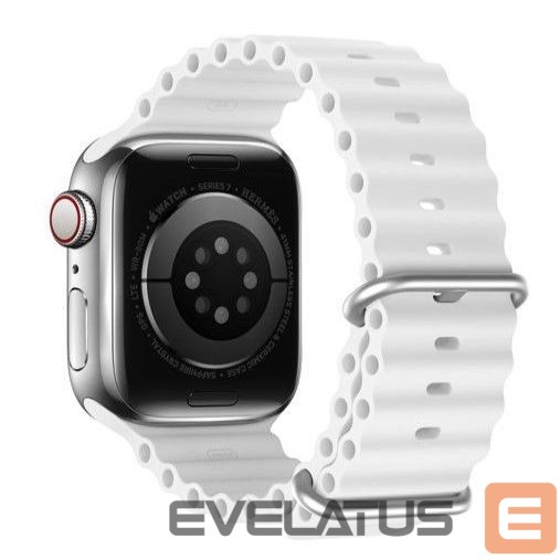 Strap Dux Ducis Apple Silicone Strap for Apple Watch 42/44/45/46/49MM White