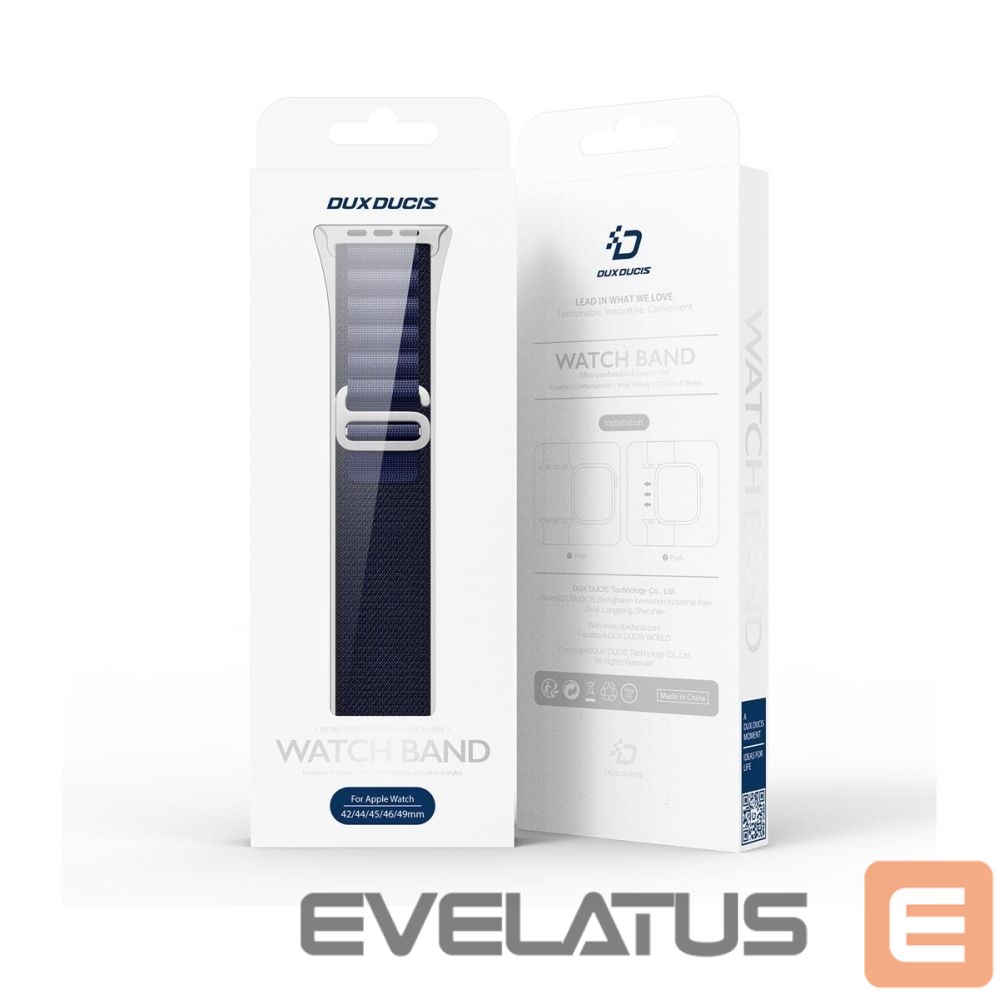 Strap Dux Ducis Apple Buckle Sport Band for Apple Watch 42/44/45/46/49MM Navy