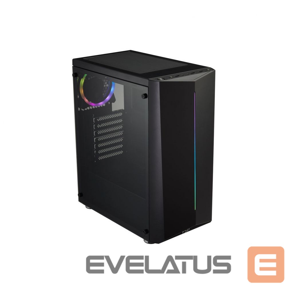 Computer case Fortron CMT151 Black ATX Power supply included No