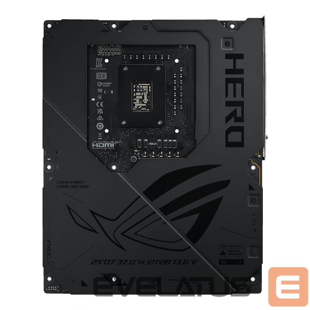 Motherboard for Intel processors Asus ROG MAXIMUS Z890 HERO | Processor family Intel | Processor socket LGA1851 | DDR5 | Supported hard disk drive interfaces M.2, SATA | Number of SATA connectors 4