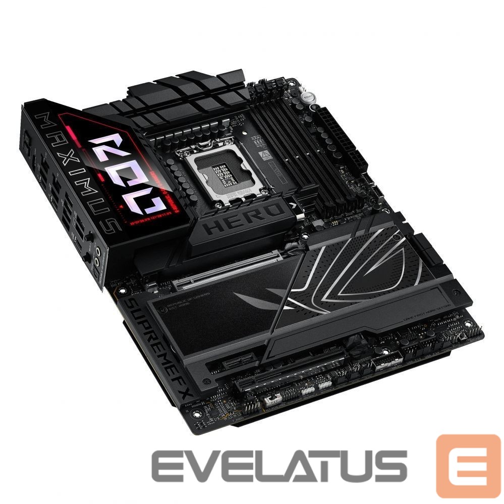 Motherboard for Intel processors Asus ROG MAXIMUS Z890 HERO | Processor family Intel | Processor socket LGA1851 | DDR5 | Supported hard disk drive interfaces M.2, SATA | Number of SATA connectors 4