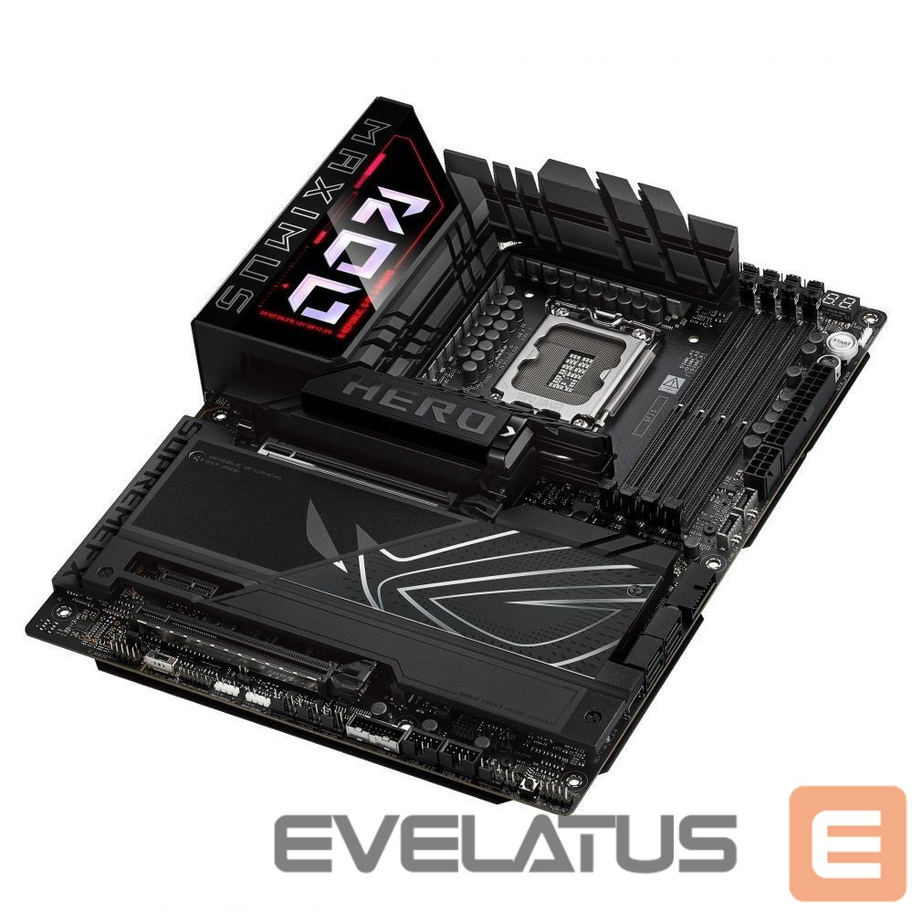 Motherboard for Intel processors Asus ROG MAXIMUS Z890 HERO | Processor family Intel | Processor socket LGA1851 | DDR5 | Supported hard disk drive interfaces M.2, SATA | Number of SATA connectors 4