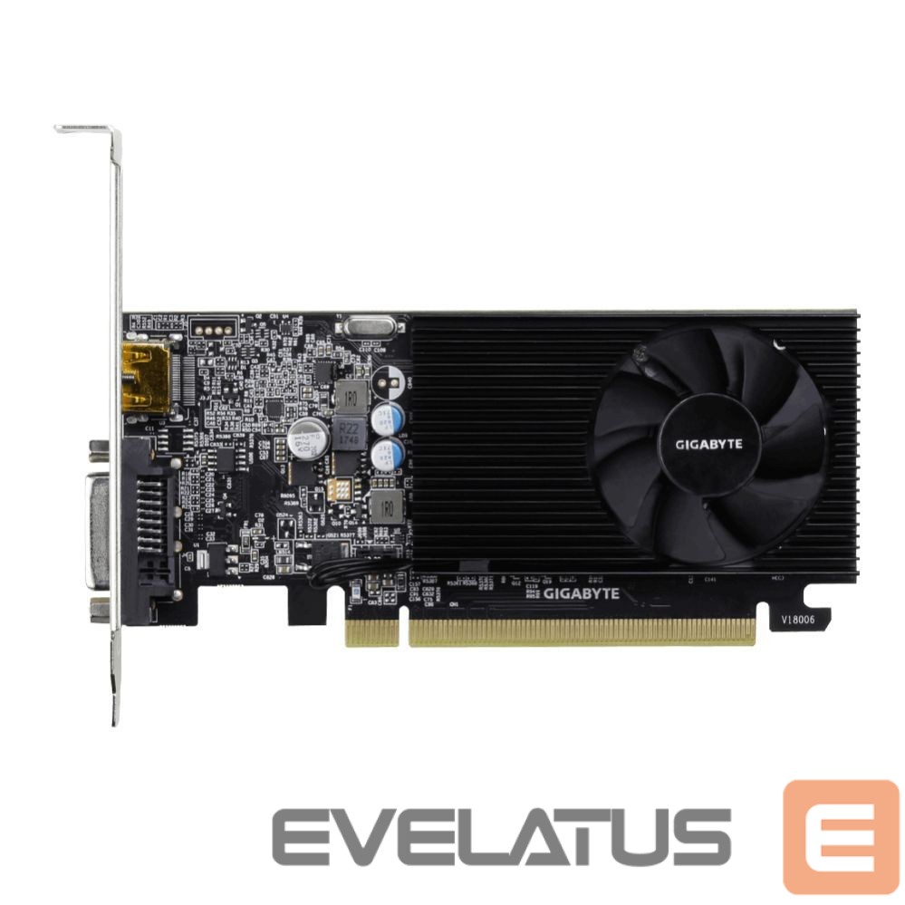Graphic card / Video cards Gigabyte GV-N1030D4-2GL 1.0 NVIDIA, 2 GB, GeForce GT 1030, DDR4, PCI Express 3.0, Processor frequency 1417 MHz, DVI-D ports quantity 1, HDMI ports quantity 1, Memory clock speed 2100 MHz