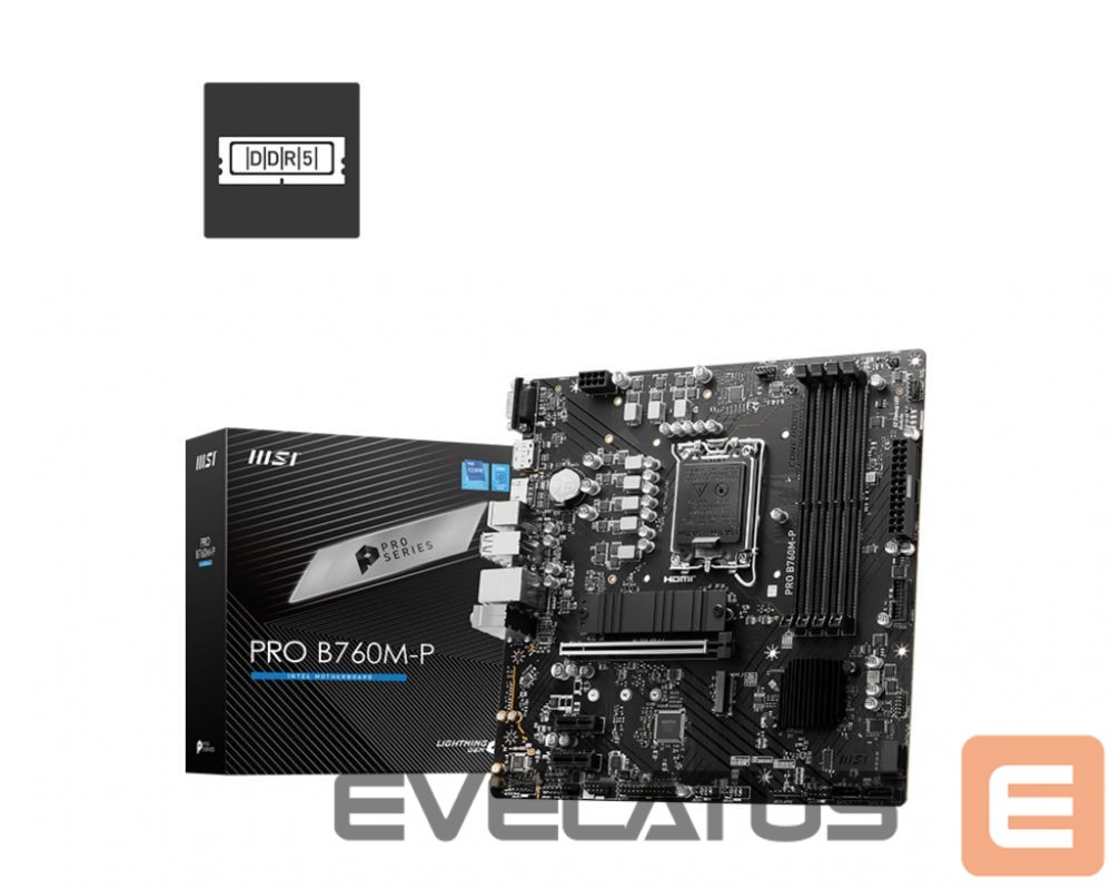 Motherboard for Intel processors MSI PRO B760M-P DDR4