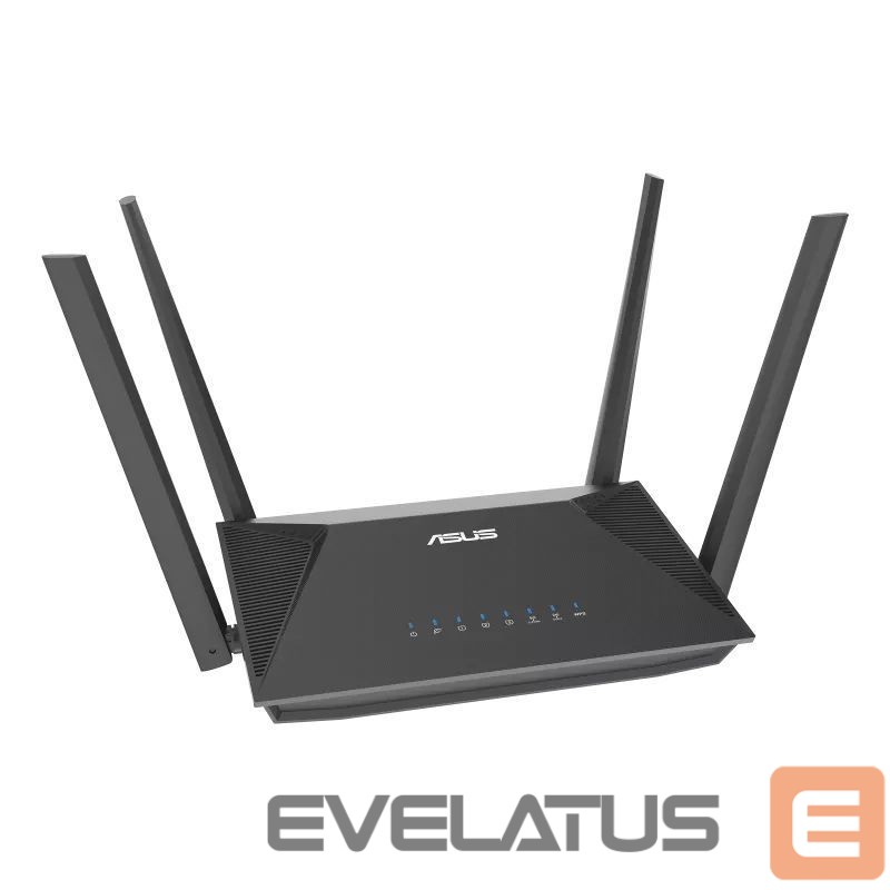 Routers Asus RT-AX52 AX1800 AiMesh wireless router EU/13/P_EU, Black