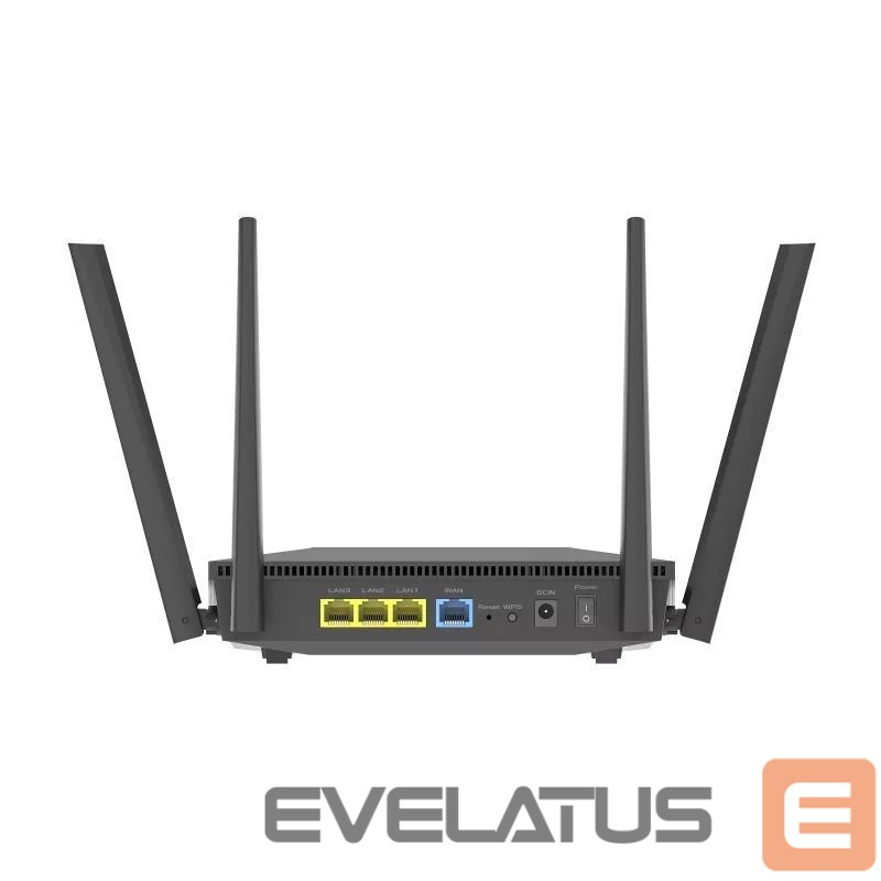 Routers Asus RT-AX52 AX1800 AiMesh wireless router EU/13/P_EU, Black