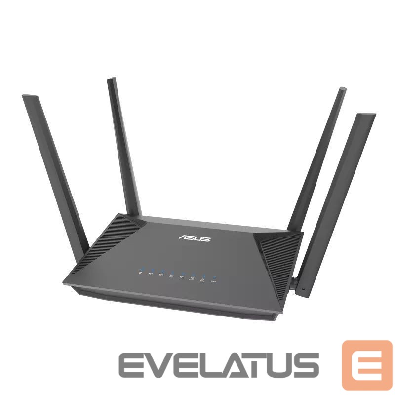 Routers Asus RT-AX52 AX1800 AiMesh wireless router EU/13/P_EU, Black
