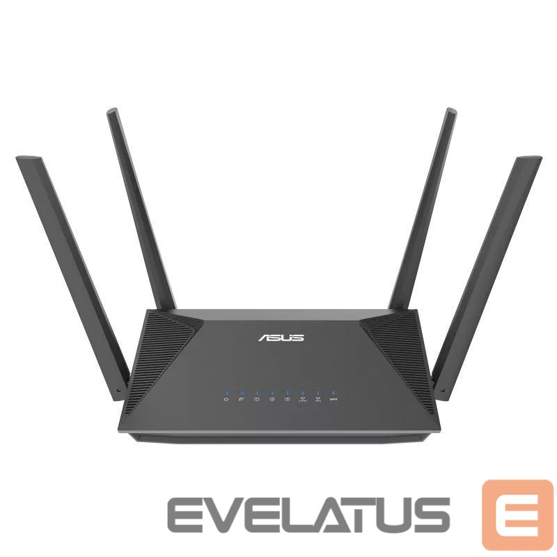 Routers Asus RT-AX52 AX1800 AiMesh wireless router EU/13/P_EU, Black