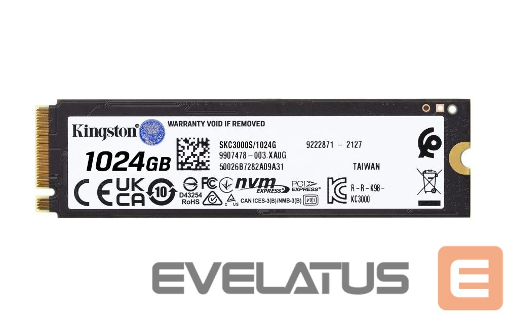 Hard drive SSD Kingston KC3000 1024GB PCIe 4.0 SSD
