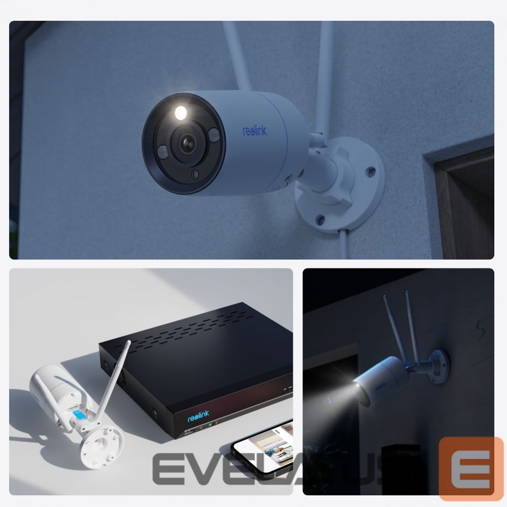 Webcam Reolink W330 4K WiFi 6 Surveillance Camera, Faster Speed & Higher Stability, White