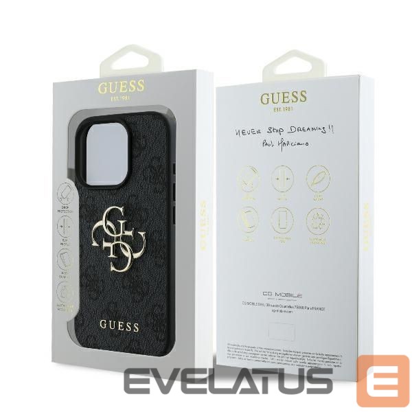 Other Phone Accessory Guess Guess 4G Big Logo iPhone 16 Pro Max Case - Black