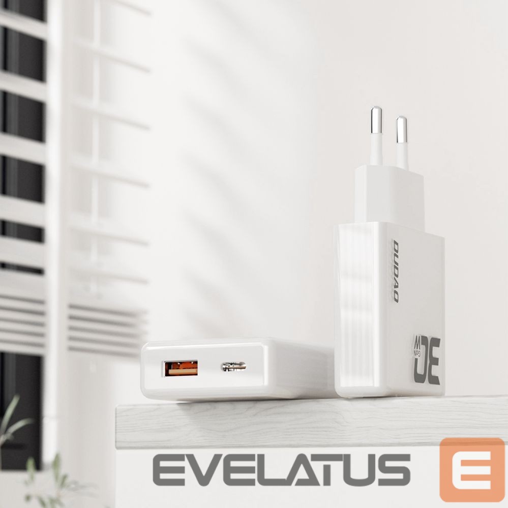 Adapter Dudao with USB‑C cable White