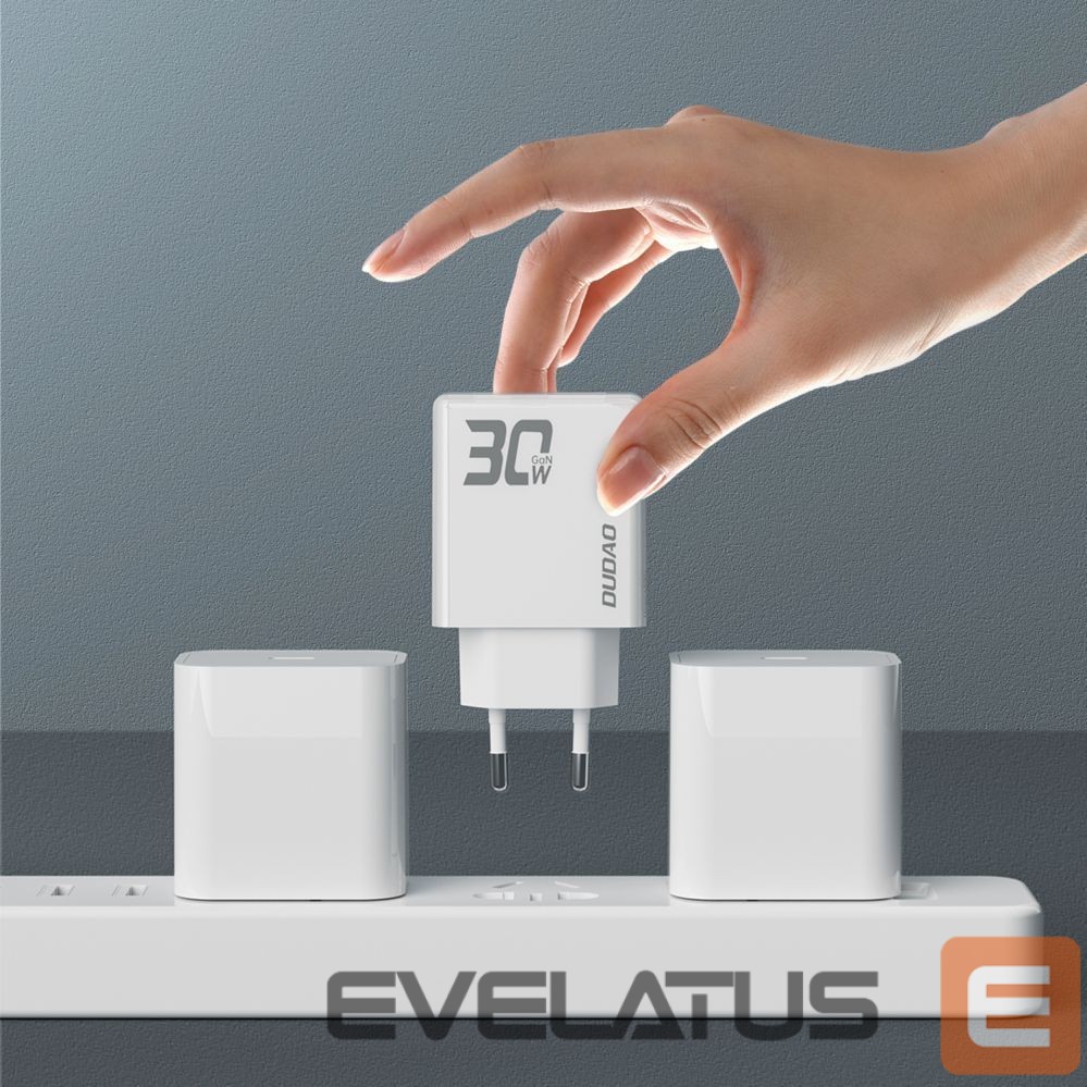 Adapter Dudao with USB‑C cable White