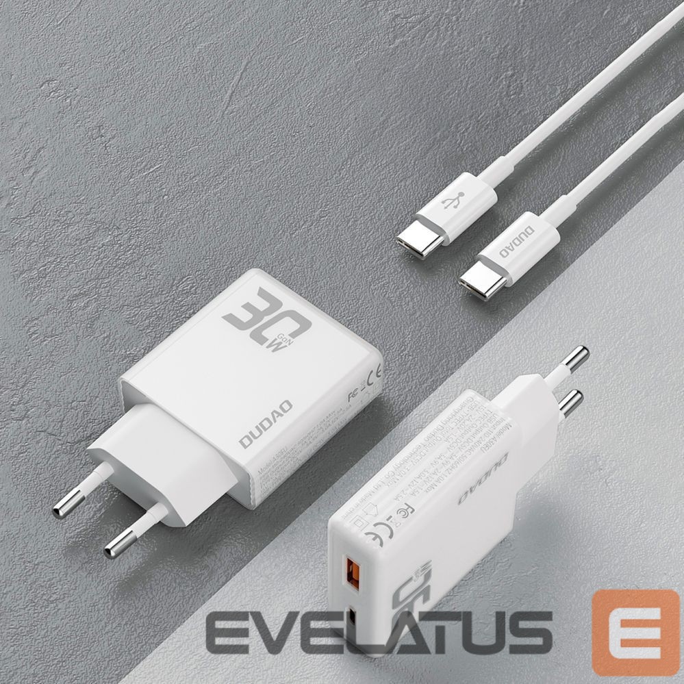 Adapter Dudao with USB‑C cable White