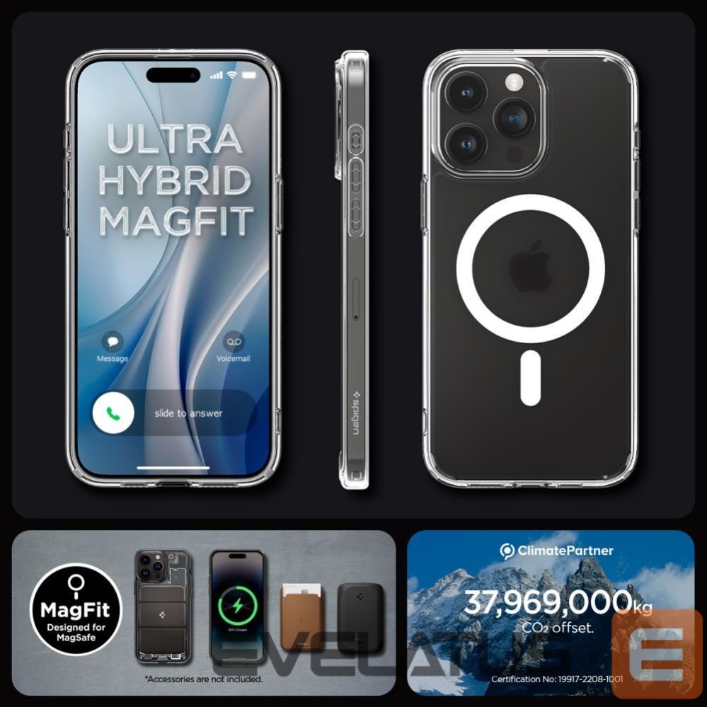 Other goods Spigen Spigen Ultra Hybrid Mag Case with MagSafe for iPhone 15 Pro - Clear Matte