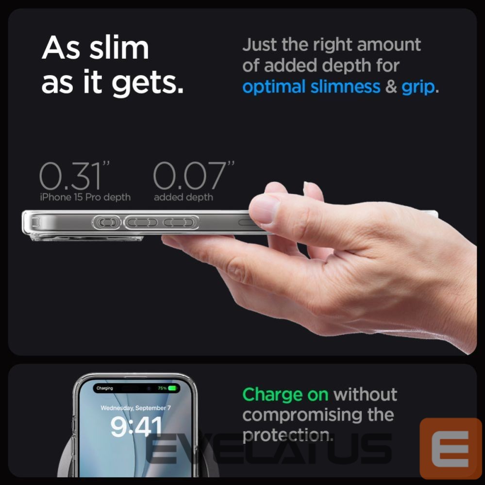 Other goods Spigen Spigen Ultra Hybrid Mag Case with MagSafe for iPhone 15 Pro - Clear Matte