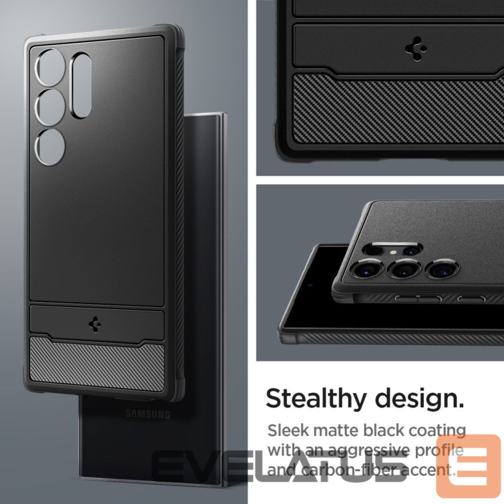 Other goods Spigen Spigen Rugged Armor Case for Samsung Galaxy S24 Ultra - Matte Black