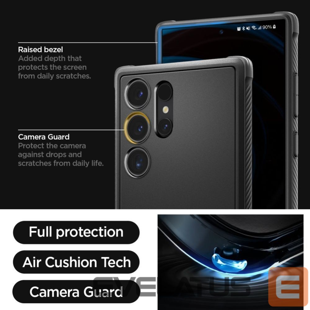 Other goods Spigen Spigen Rugged Armor Case for Samsung Galaxy S24 Ultra - Matte Black