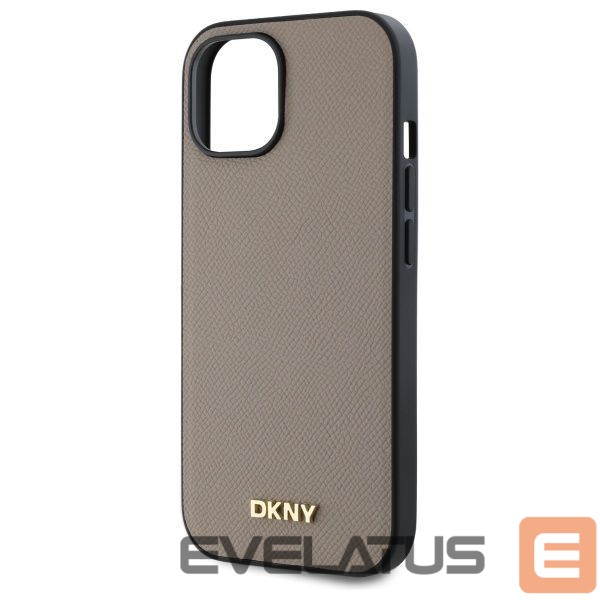 Other goods DKNY DKNY Grained Metal Logo MagSafe iPhone 15 Case - Beige