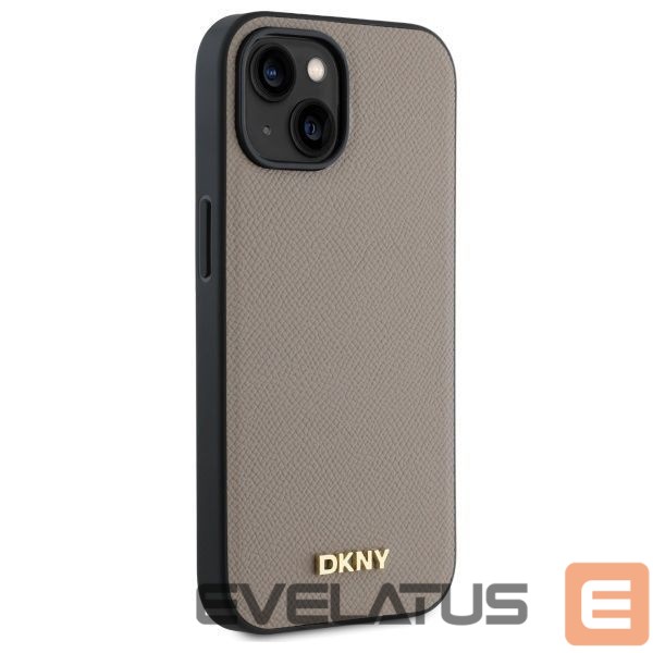 Other goods DKNY DKNY Grained Metal Logo MagSafe iPhone 15 Case - Beige