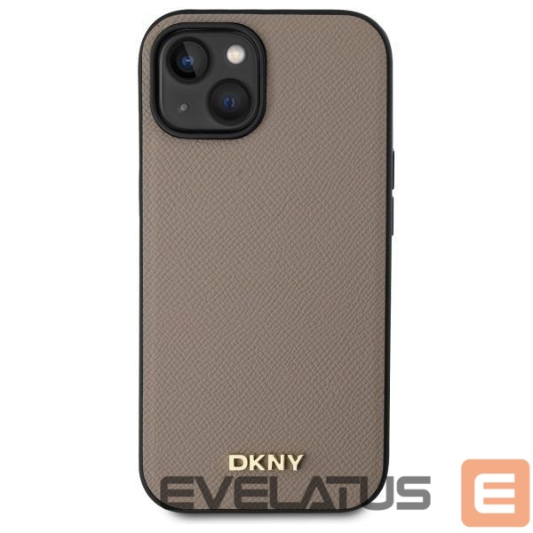 Other goods DKNY DKNY Grained Metal Logo MagSafe iPhone 15 Case - Beige