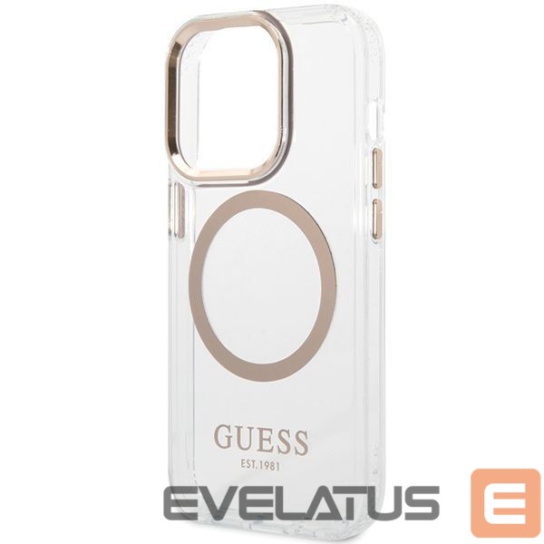 Other goods Guess Guess Metal Outline Magsafe iPhone 15 Pro Max Case - Gold