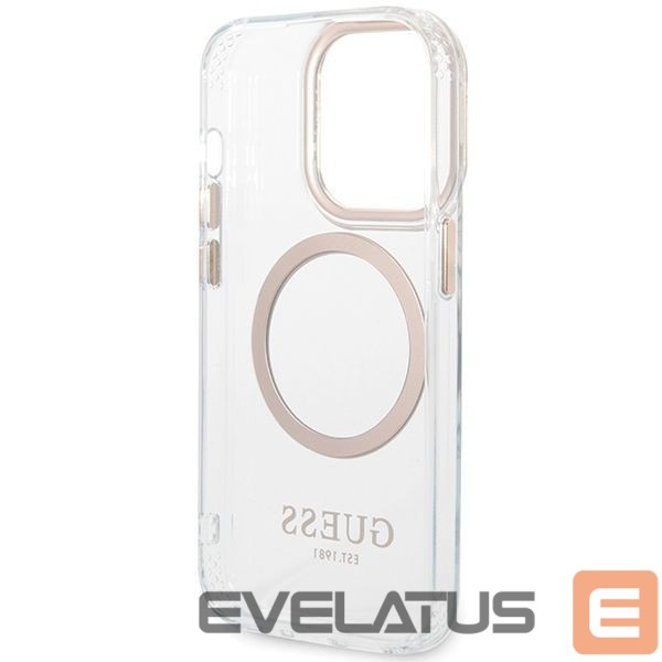 Other goods Guess Guess Metal Outline Magsafe iPhone 15 Pro Max Case - Gold