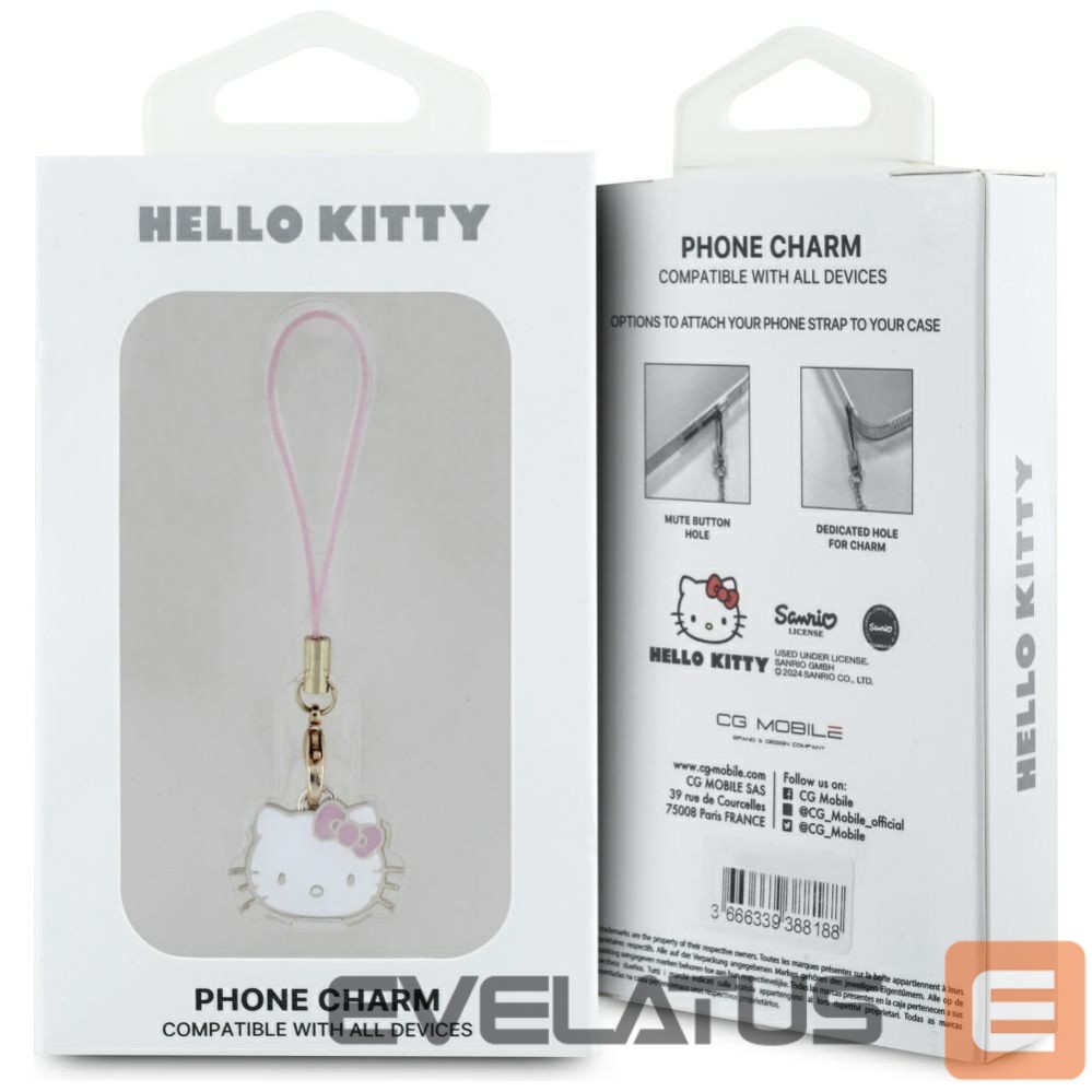 Other goods Hello Kitty Hello Kitty Charm Kitty Head Pendant - Pink
