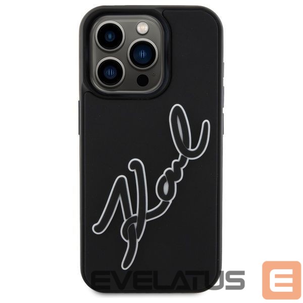 Other goods Karl Lagerfeld Karl Lagerfeld 3D Rubber Signature Case for iPhone 15 Pro Max - Black