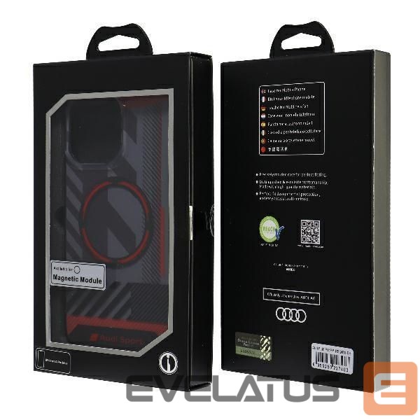 Other goods Audi Audi IML Sport MagSafe Case iPhone 14 Pro Max 6.7" black/black hardcase AU-IMLMIP14PM-RSQ/D2-BK