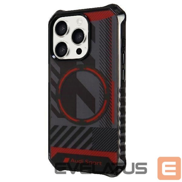Other goods Audi Audi IML Sport MagSafe Case iPhone 15 Pro 6.1" black/black hardcase AU-IMLMIP15P-RSQ/D2-BK